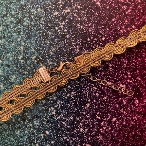 NEW Royalty Gold Swirl Patterned 14-16” L Choker